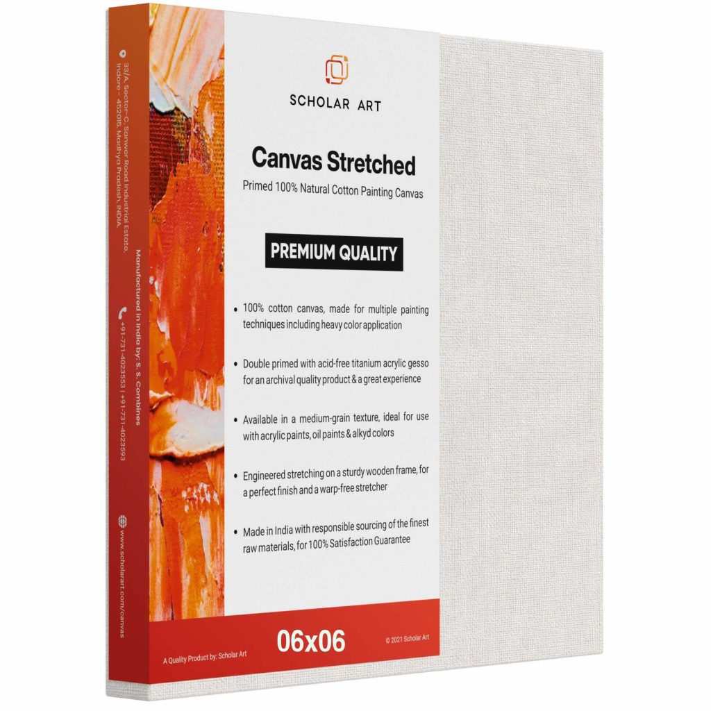 Scholar Art Premium Cotton Canvas Stretched