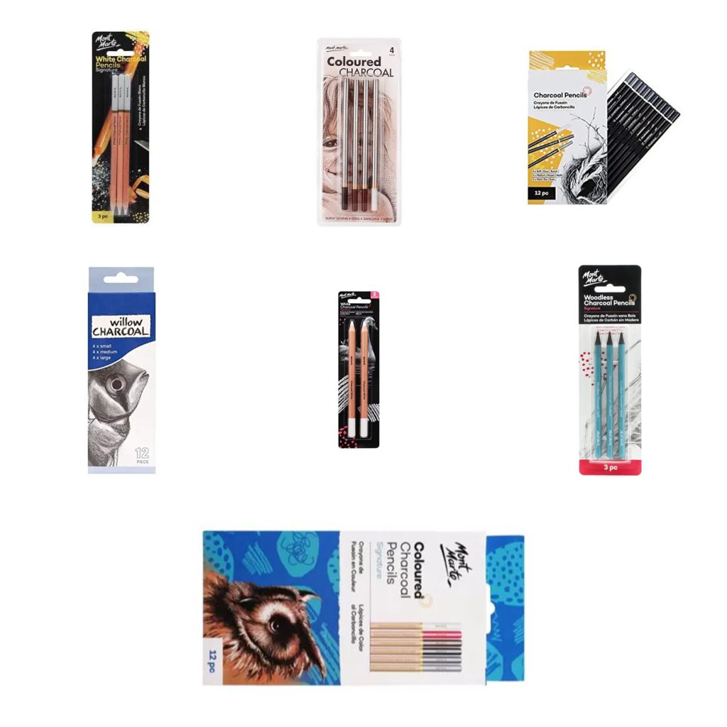 Mont Marte Charcoal Pencil Sets