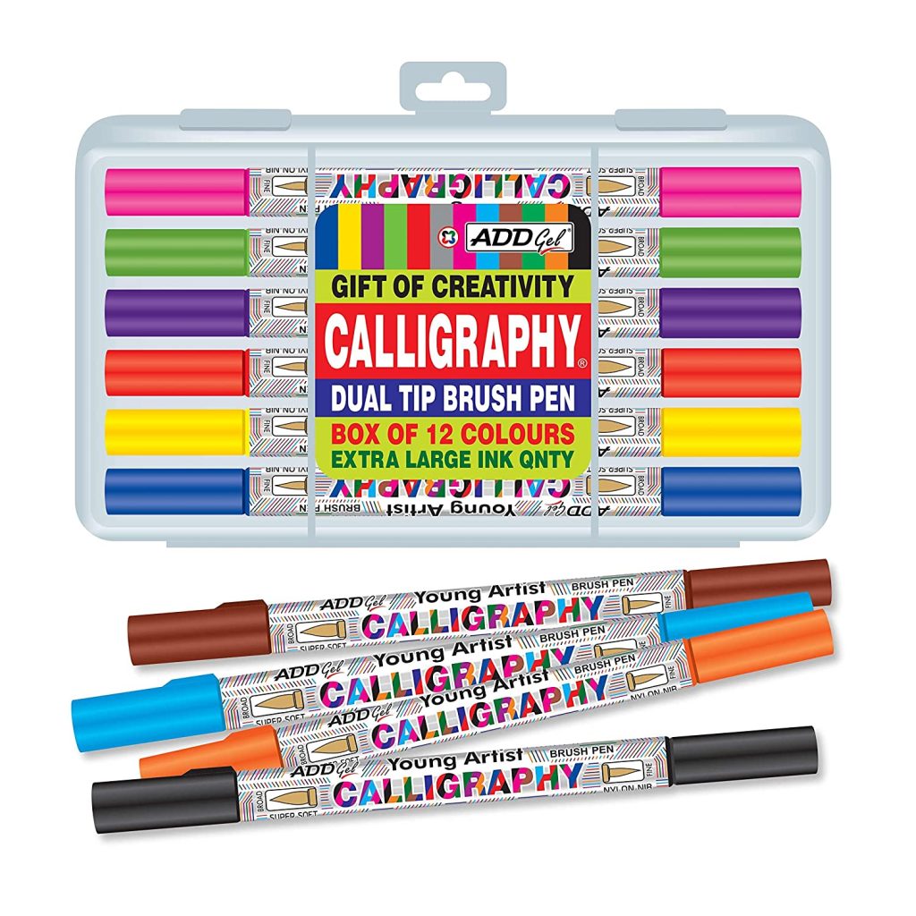 Add Gel Calligraphy Dual Tip Brush Pen