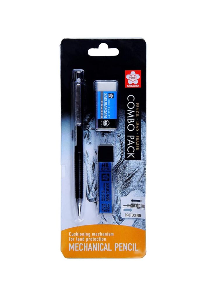 Sakura Mechanical Pencil 0.3 2B Combo Pack